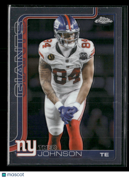 2025 Topps Chrome Football Theo Johnson #233