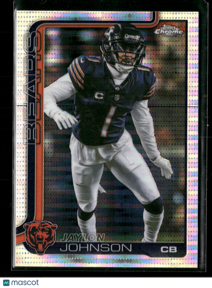 2025 Topps Chrome Football Jaylon Johnson #57 Pulsar Parallel
