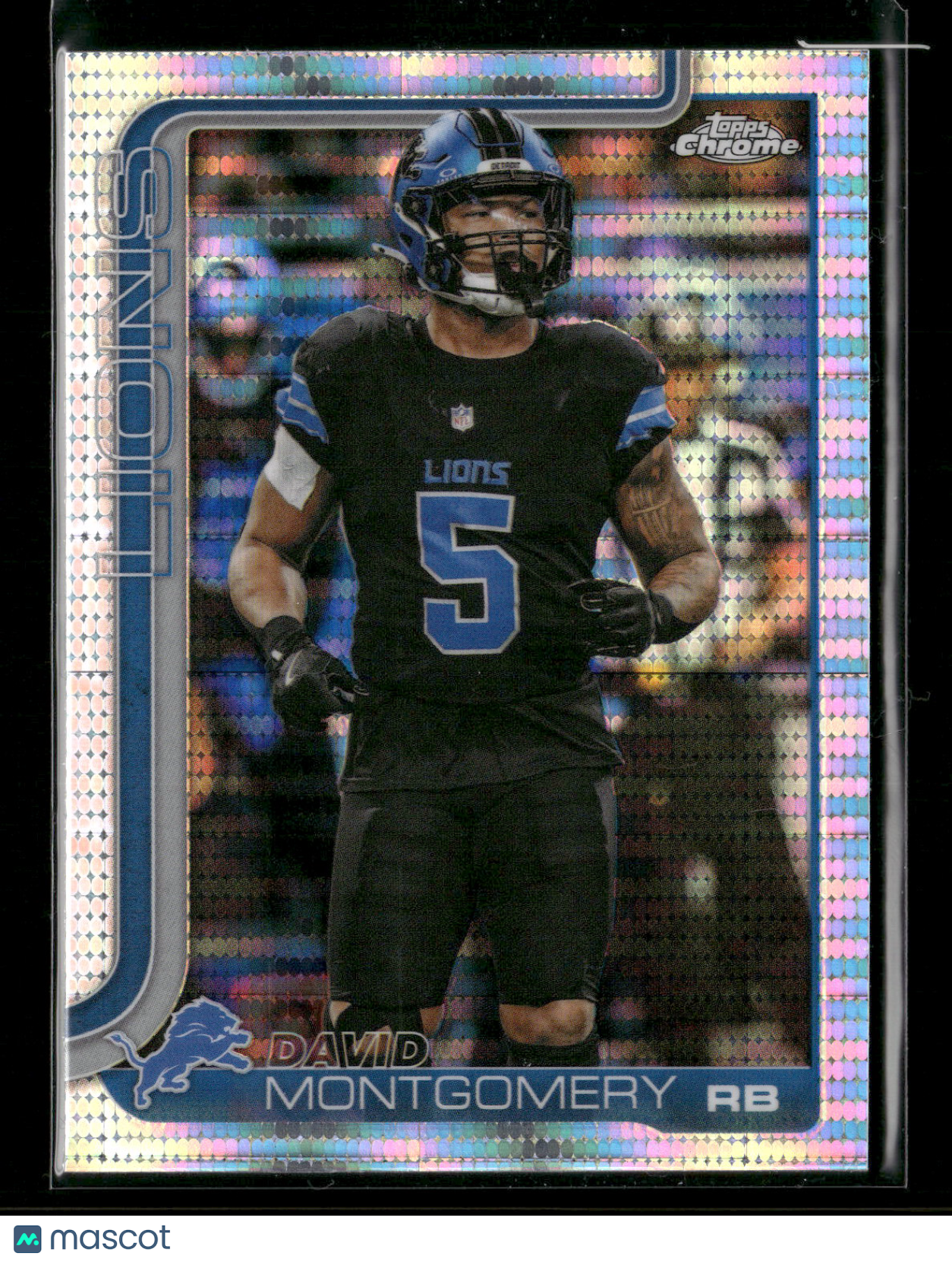 2025 Topps Chrome Football David Montgomery #103 Pulsar Parallel