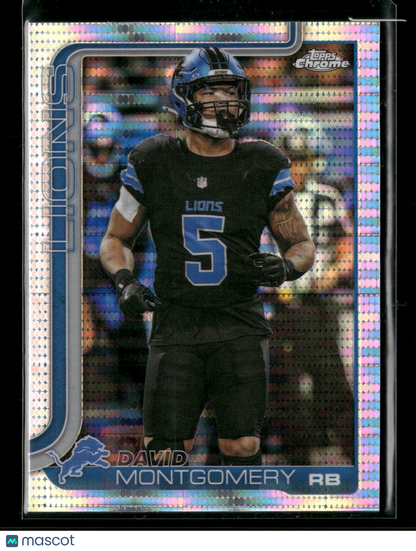 2025 Topps Chrome Football David Montgomery #103 Pulsar Parallel