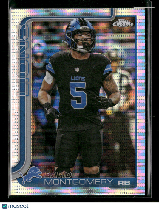 2025 Topps Chrome Football David Montgomery #103 Pulsar Parallel