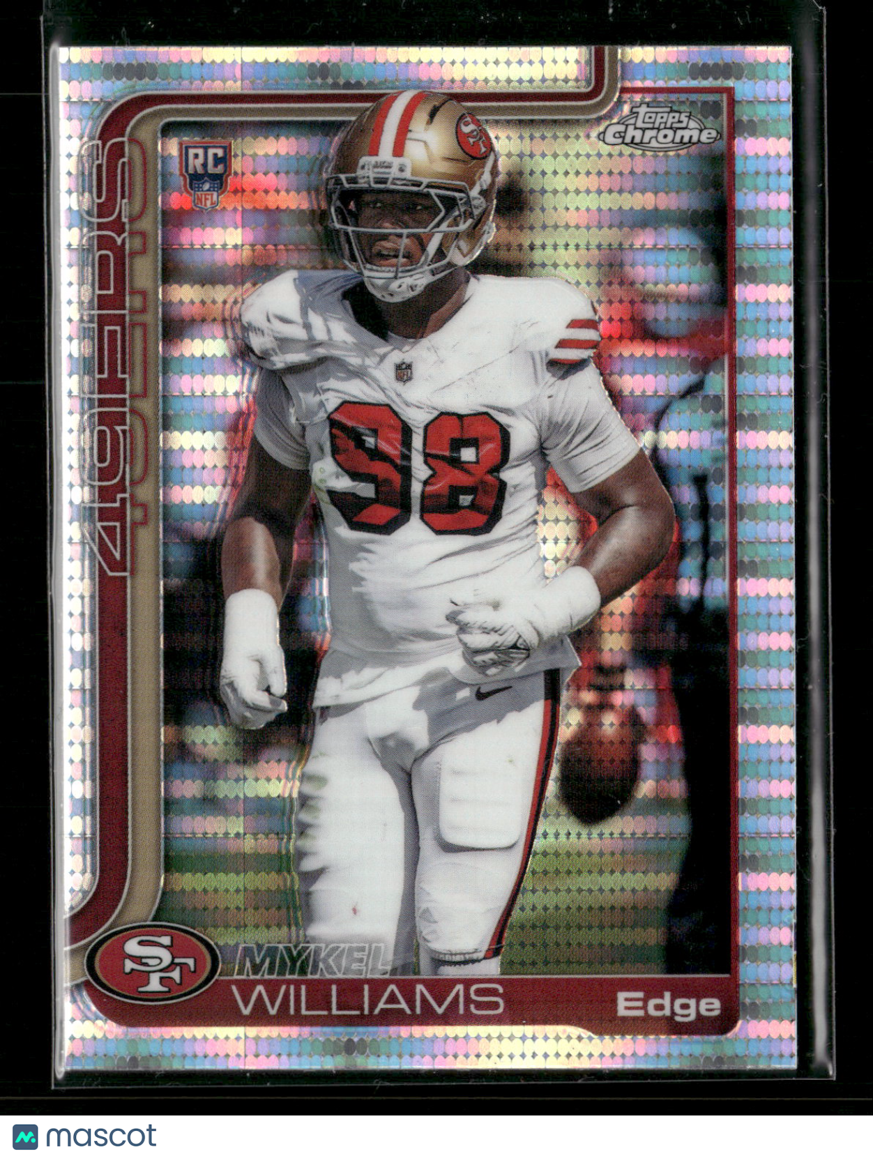 2025 Topps Chrome Football Mykel Williams #352 Pulsar Parallel RC