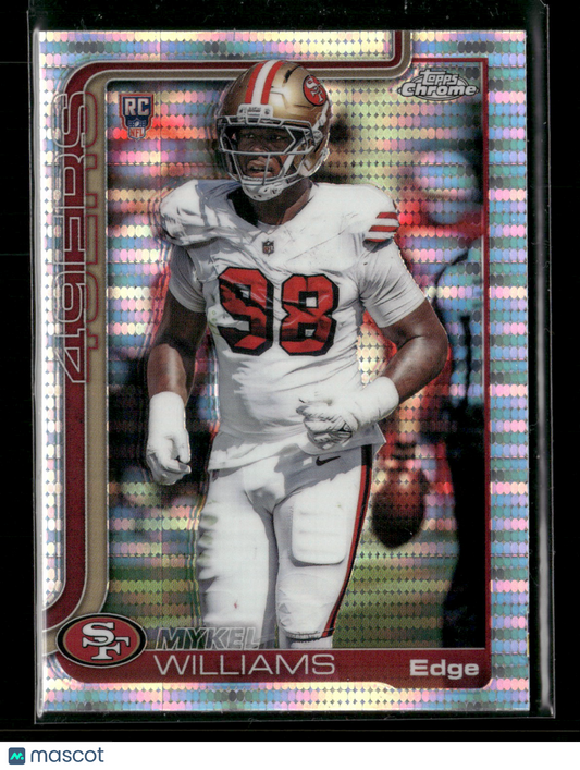 2025 Topps Chrome Football Mykel Williams #352 Pulsar Parallel RC
