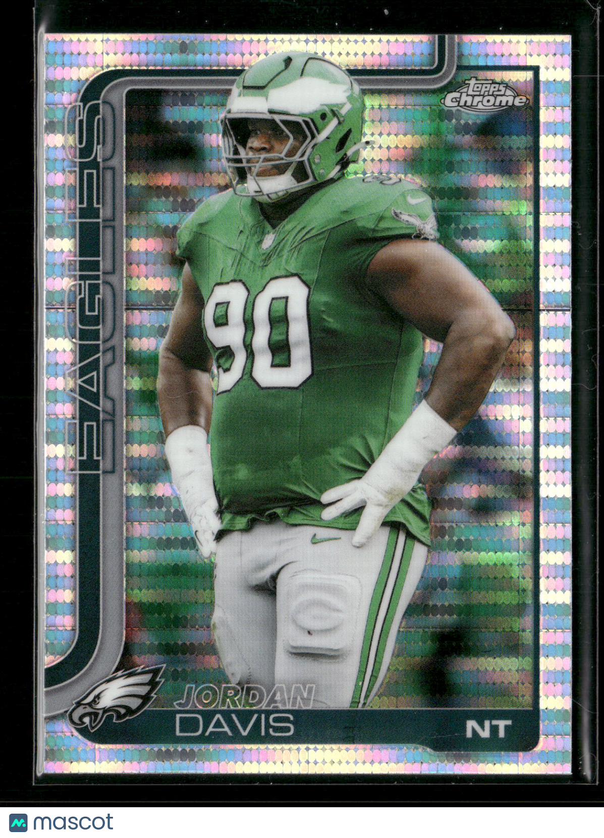 2025 Topps Chrome Football Jordan Davis #249 Pulsar Parallel