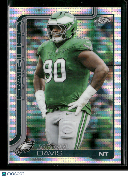 2025 Topps Chrome Football Jordan Davis #249 Pulsar Parallel