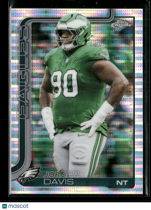 2025 Topps Chrome Football Jordan Davis #249 Pulsar Parallel