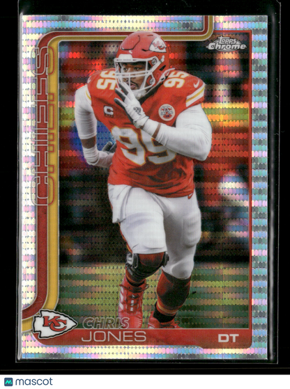 2025 Topps Chrome Football Chris Jones #153 Pulsar Parallel
