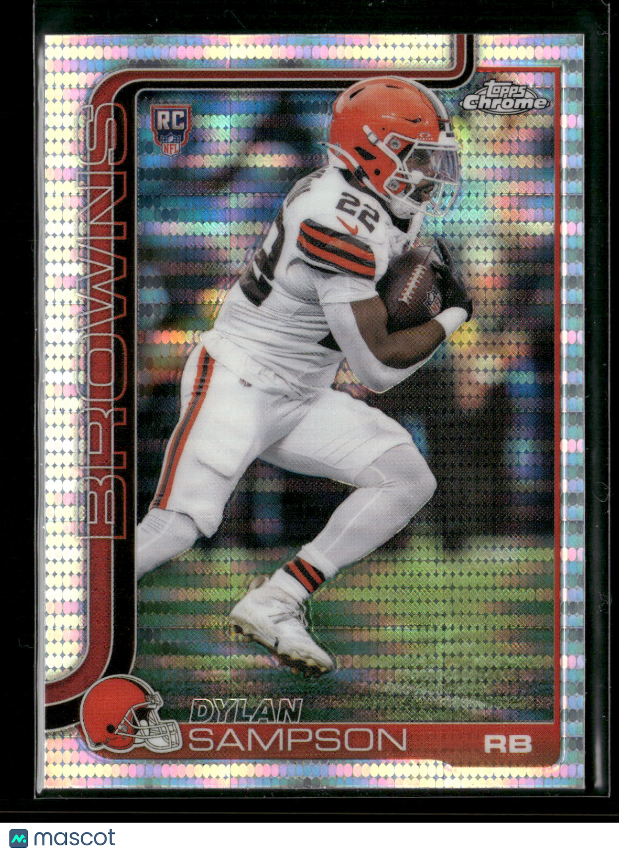 2025 Topps Chrome Football Dylan Sampson #308 Pulsar Parallel RC