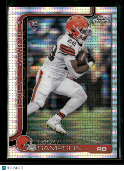 2025 Topps Chrome Football Dylan Sampson #308 Pulsar Parallel RC