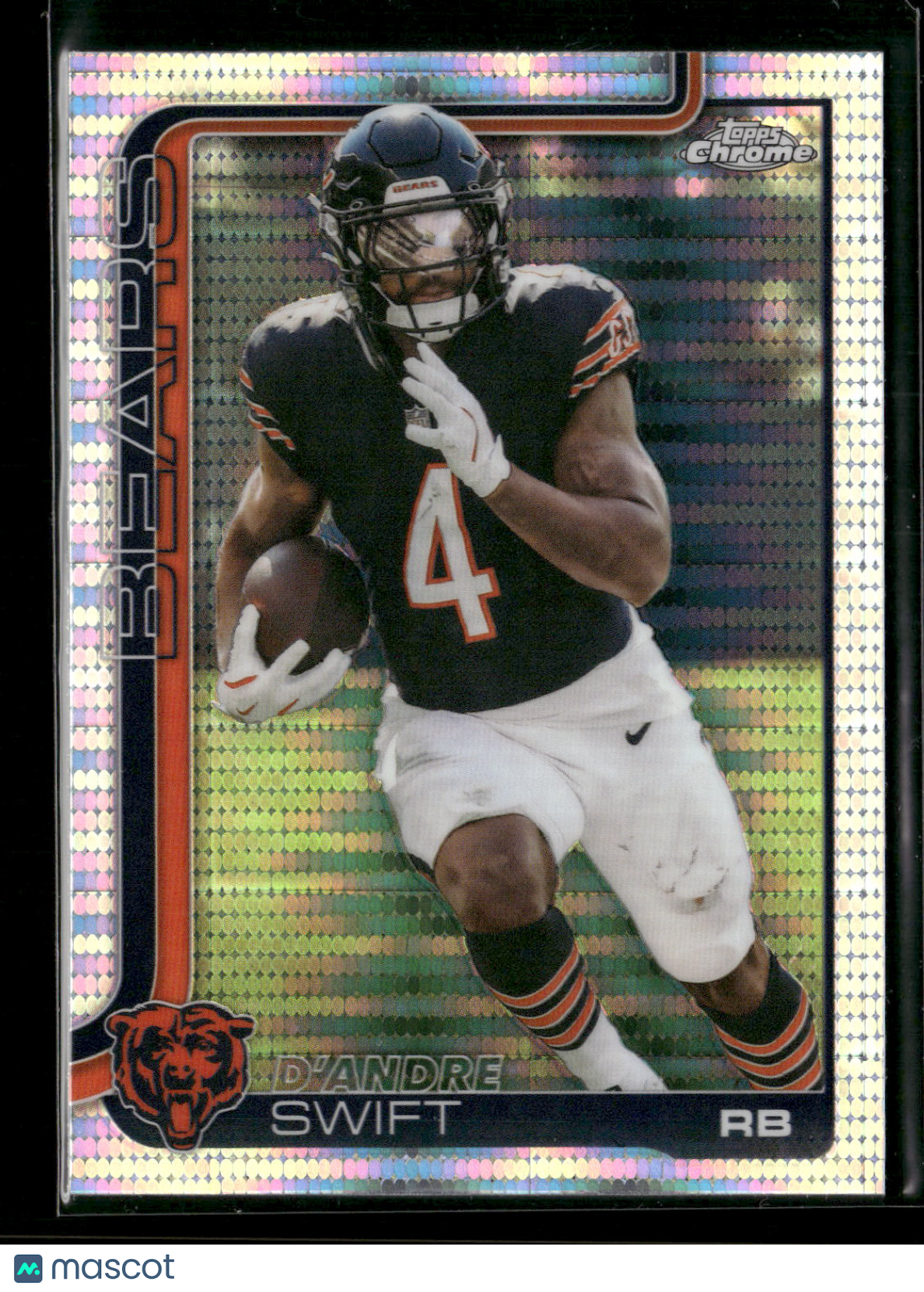 2025 Topps Chrome Football D'Andre Swift #53 Pulsar Parallel