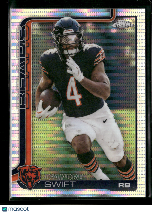 2025 Topps Chrome Football D'Andre Swift #53 Pulsar Parallel
