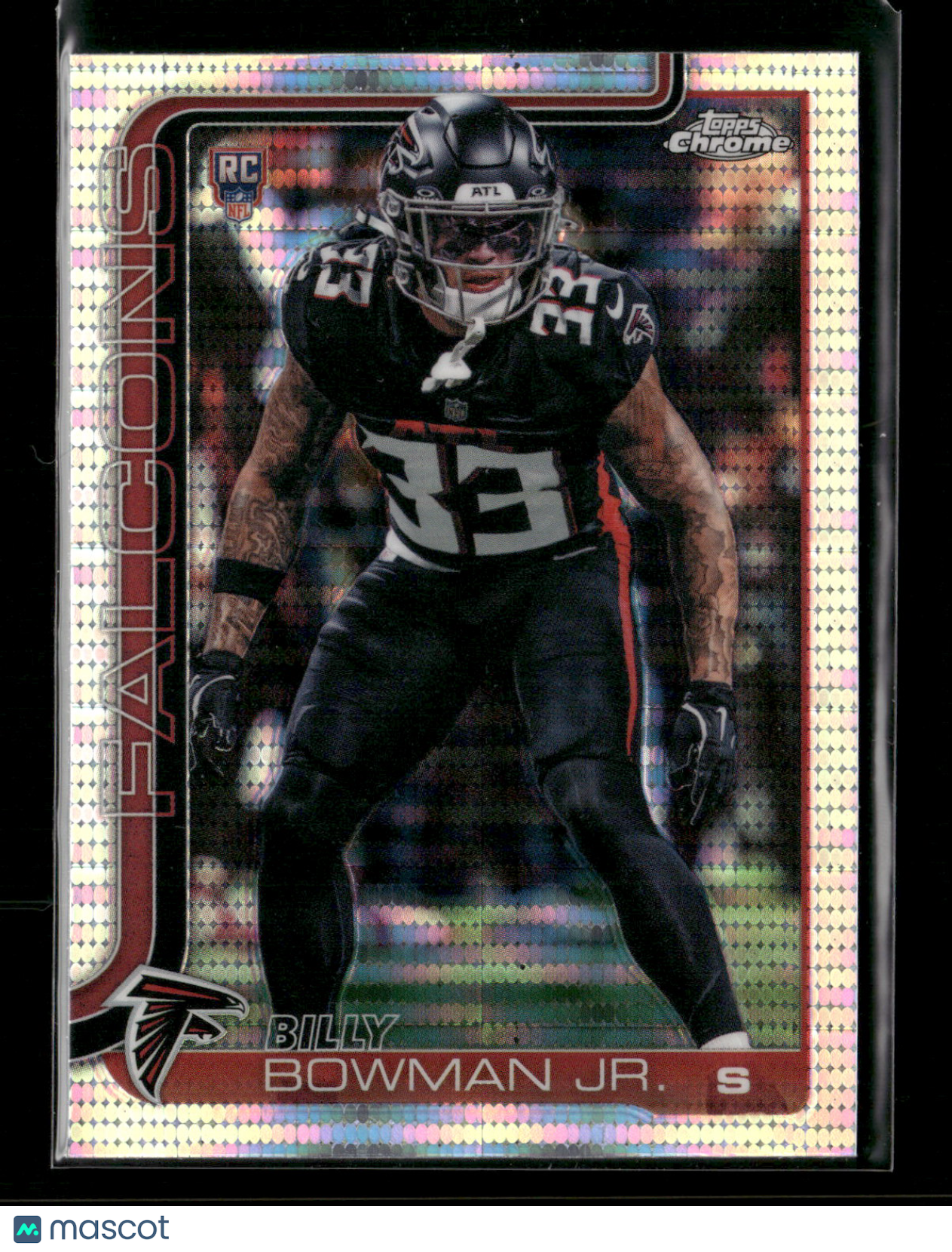 2025 Topps Chrome Football Billy Bowman Jr. #344 Pulsar Parallel RC