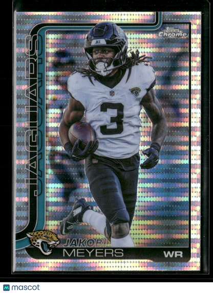 2025 Topps Chrome Football Jakobi Meyers #176 Pulsar Parallel