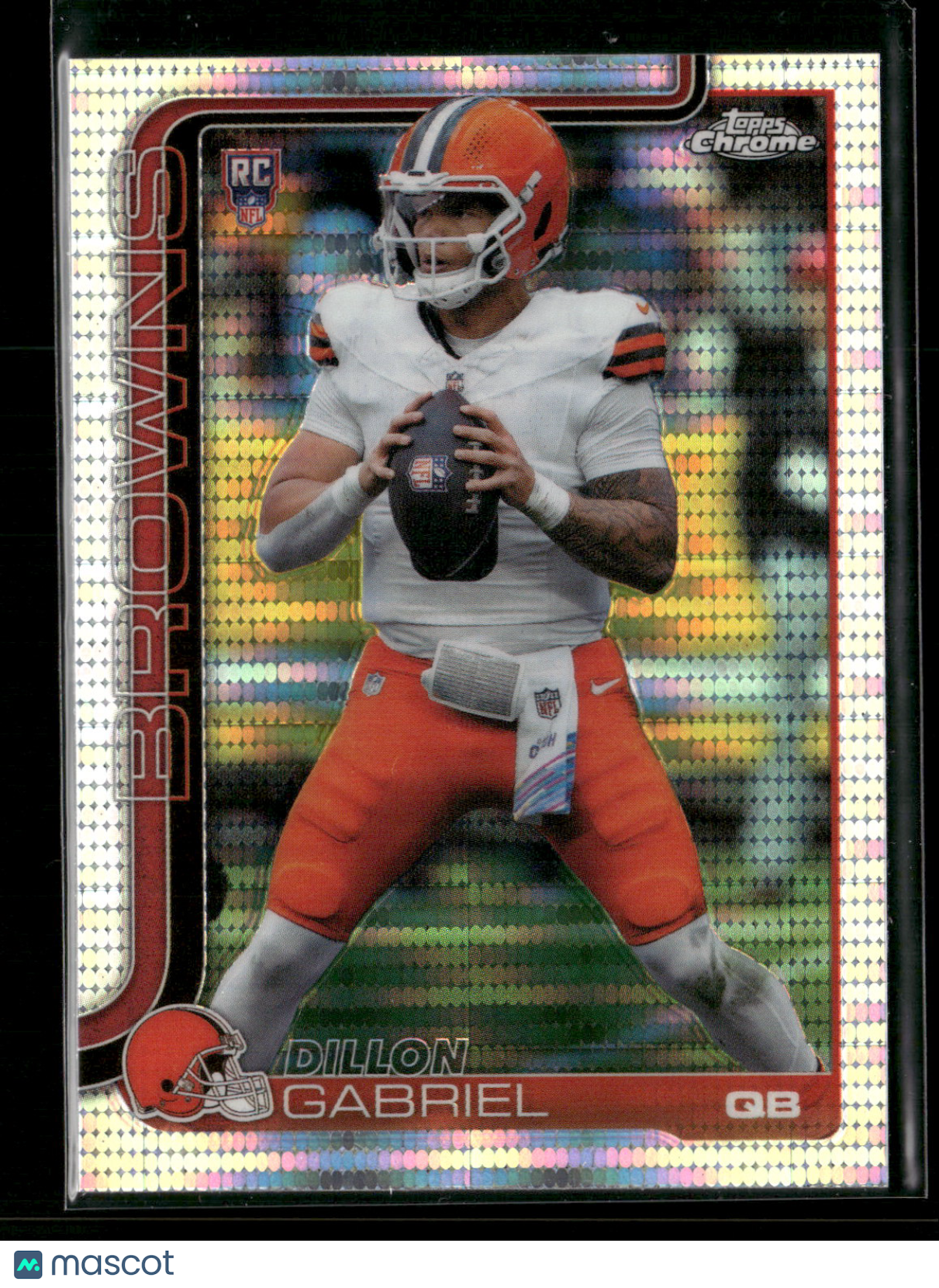 2025 Topps Chrome Football Dillon Gabriel #317 Pulsar Parallel RC