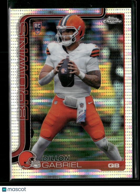 2025 Topps Chrome Football Dillon Gabriel #317 Pulsar Parallel RC
