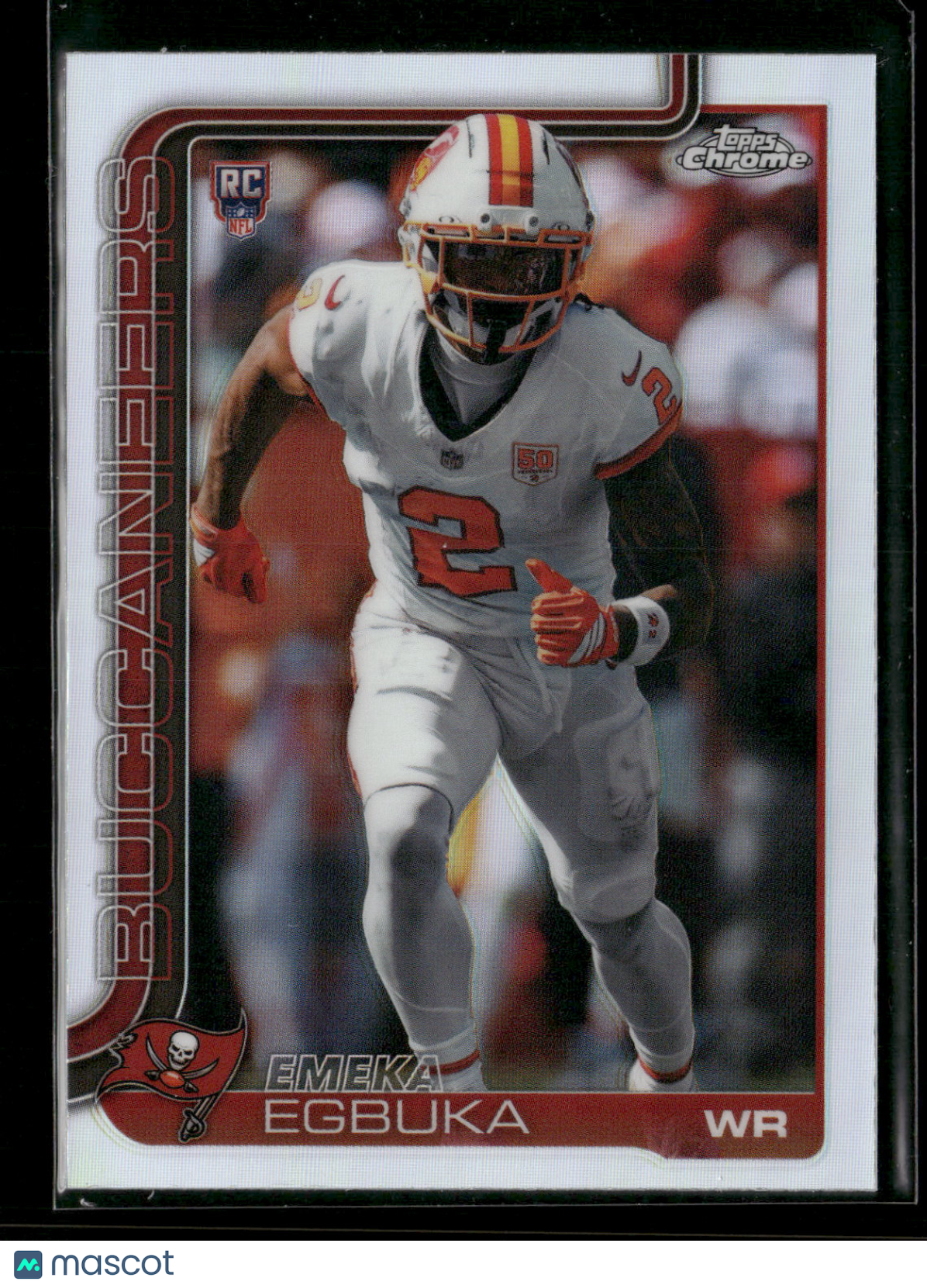 2025 Topps Chrome Football Emeka Egbuka #312 Refractor RC