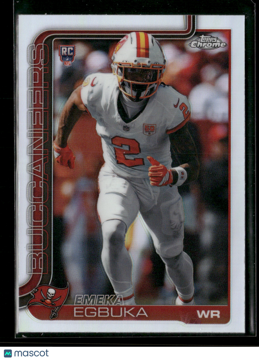 2025 Topps Chrome Football Emeka Egbuka #312 Refractor RC