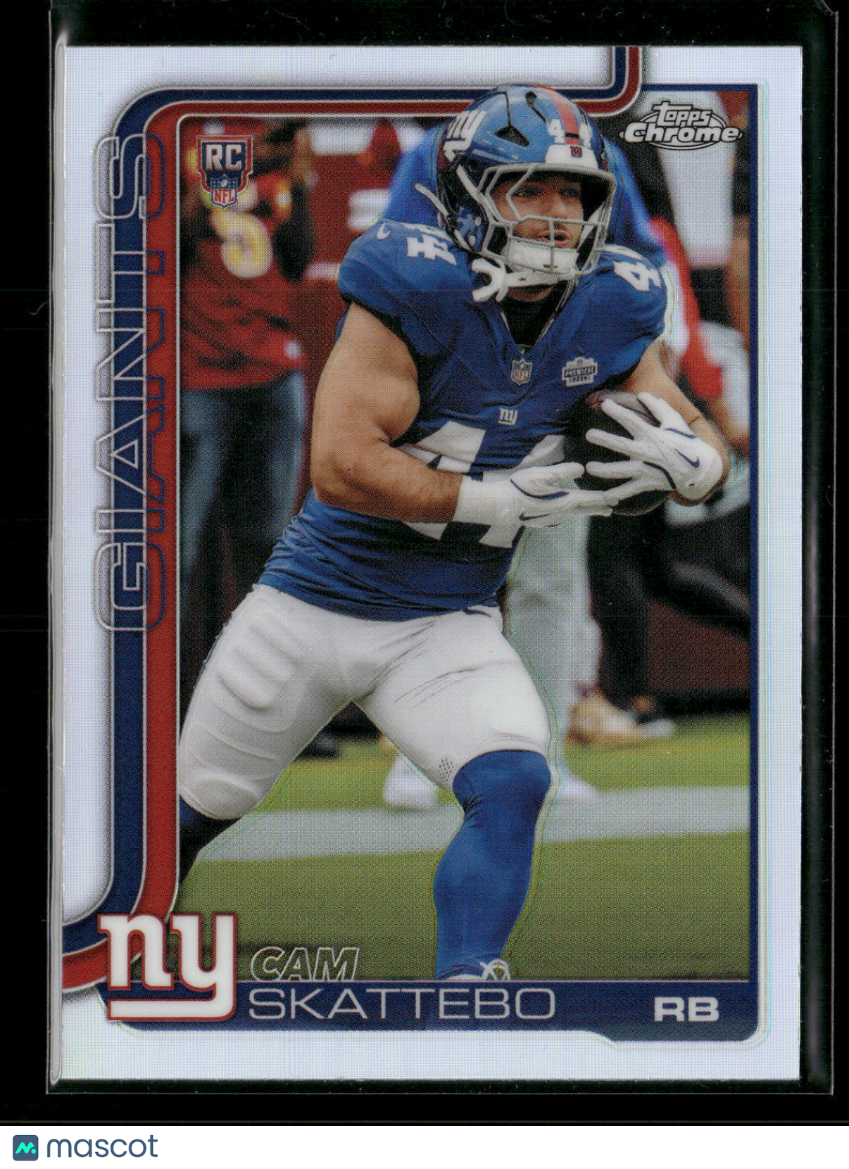 2025 Topps Chrome Football Cam Skattebo #331 Refractor RC