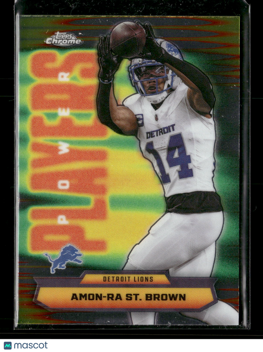 2025 Topps Chrome Football Amon-Ra St. Brown #PP-26 Power Players