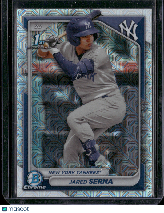 2024 Bowman Chrome Jared Serna #BCP-68 Mega Box Mojo Refractor 1st Bowman