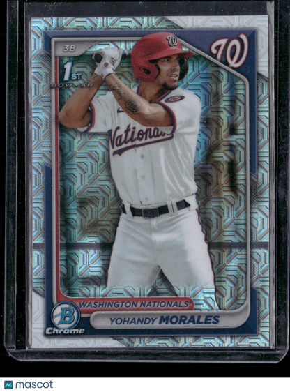 2024 Bowman Chrome Yohandy Morales #BCP-52 Mega Box Mojo Refractor 1st Bowman