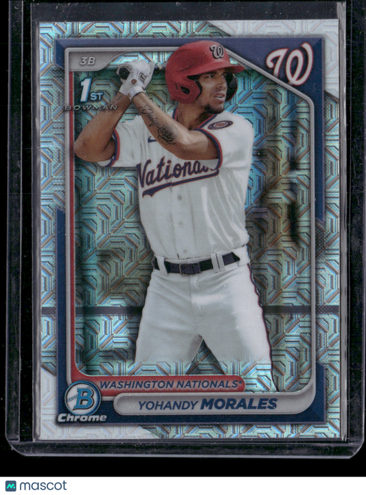2024 Bowman Chrome Yohandy Morales #BCP-52 Mega Box Mojo Refractor 1st Bowman