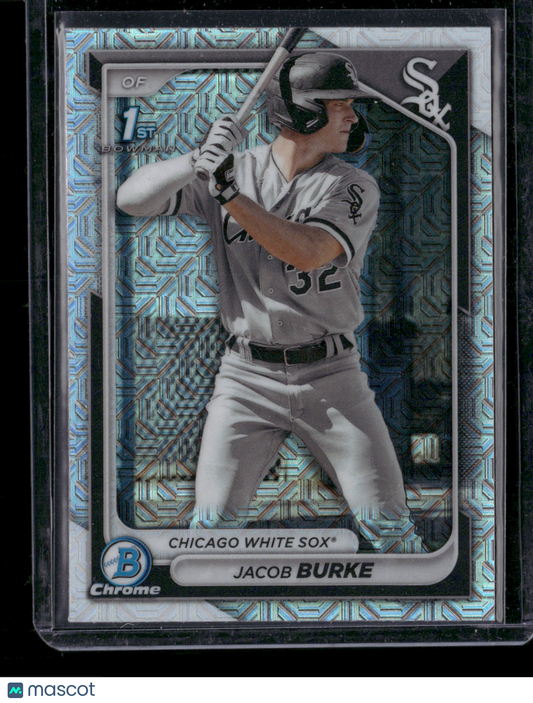 2024 Bowman Chrome Jacob Burke #BCP-116 Mega Box Mojo Refractor 1st Bowman
