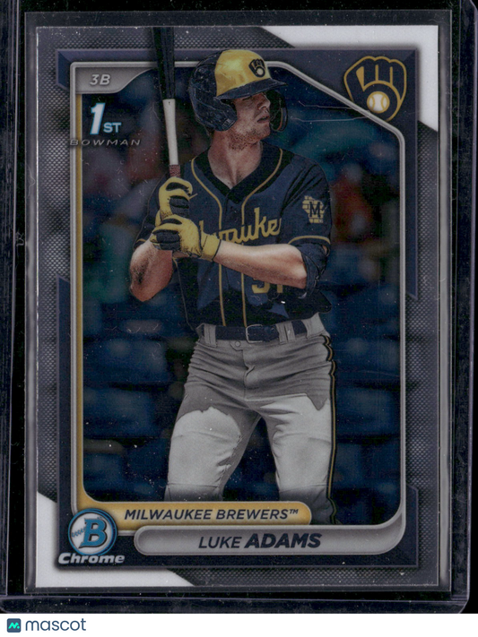 2024 Bowman Chrome Luke Adams #BCP-50 1st Bowman