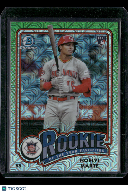 2024 Bowman Chrome Noelvi Marte #ROY4 Mega Box Mojo Refractor Rookie of the Year Favorites RC