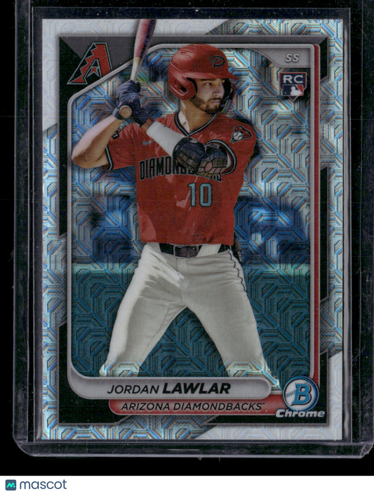 2024 Bowman Chrome Jordan Lawlar #96 Mega Box Mojo Refractor RC