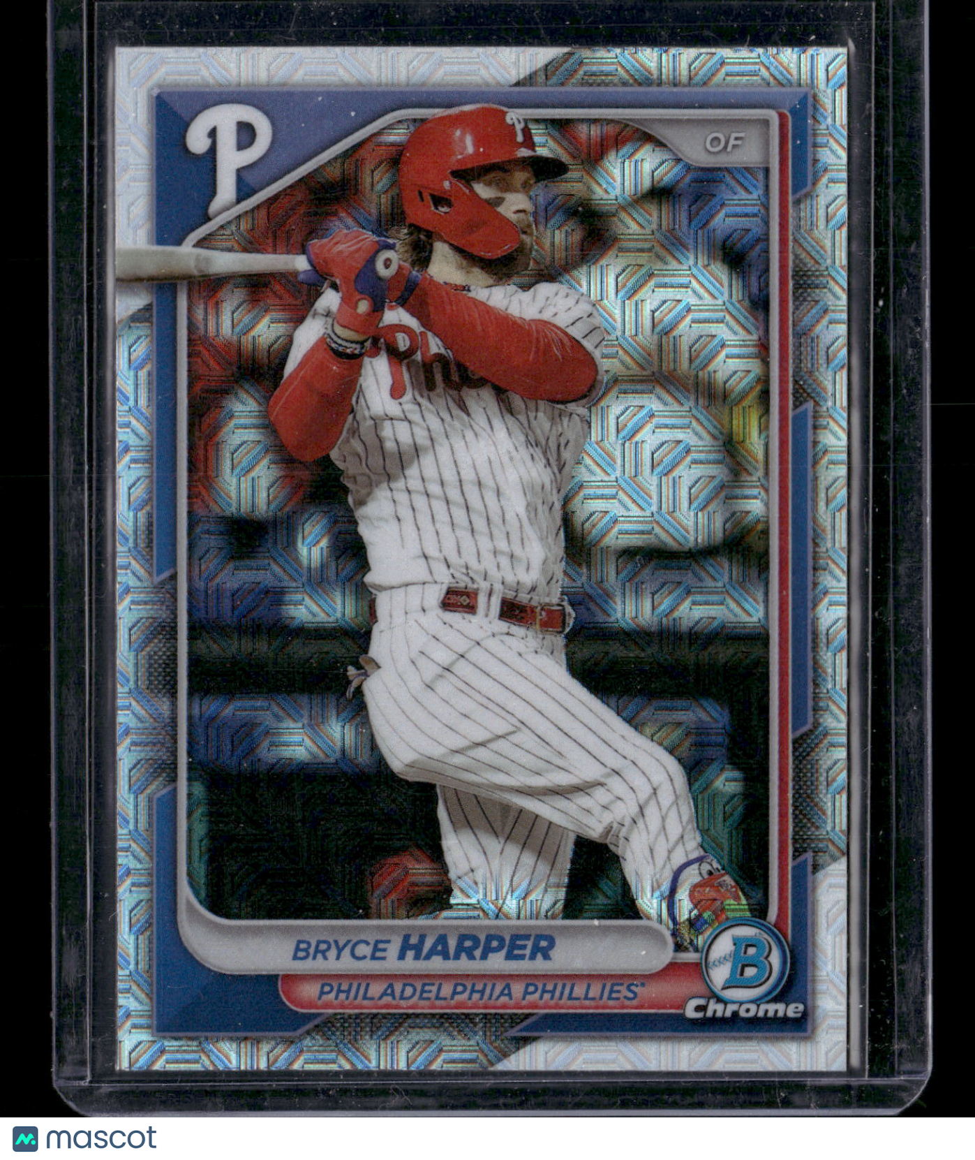 2024 Bowman Chrome Bryce Harper #37 Mega Box Mojo Refractor