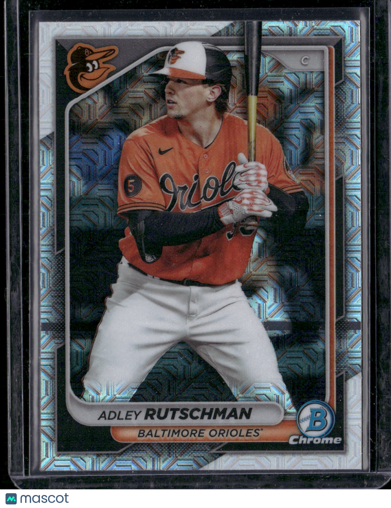 2024 Bowman Chrome Adley Rutschman #77 Mega Box Mojo Refractor