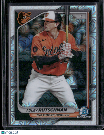 2024 Bowman Chrome Adley Rutschman #77 Mega Box Mojo Refractor