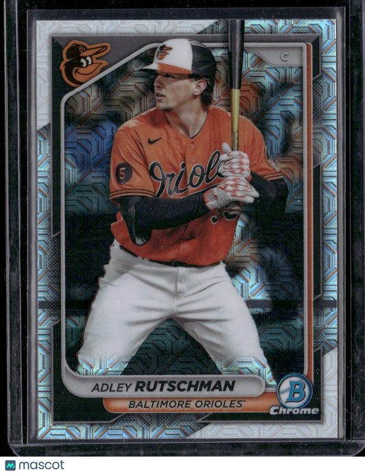 2024 Bowman Chrome Adley Rutschman #77 Mega Box Mojo Refractor