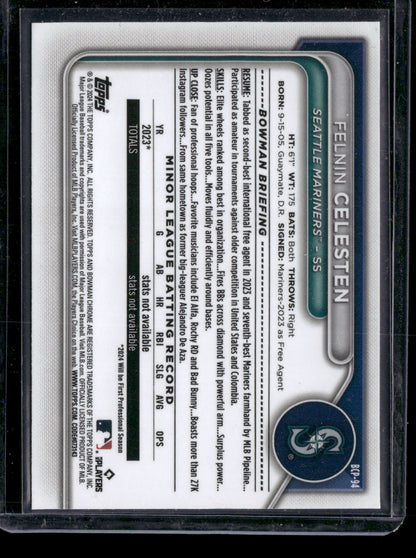 2024 Bowman Chrome Felnin Celesten #BCP-94
