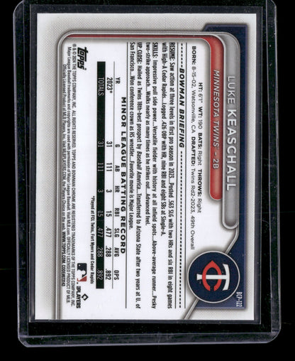 2024 Bowman Chrome Luke Keaschall #BCP-122
