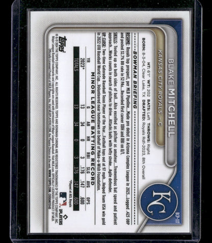 2024 Bowman Chrome Blake Mitchell #BCP-117