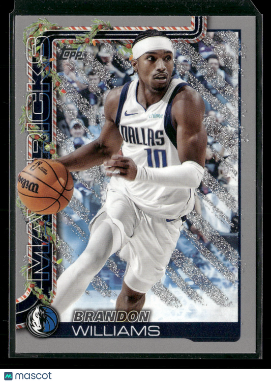 2025-26 Topps Holiday Basketball Brandon Williams #H138 Glitter Parallel