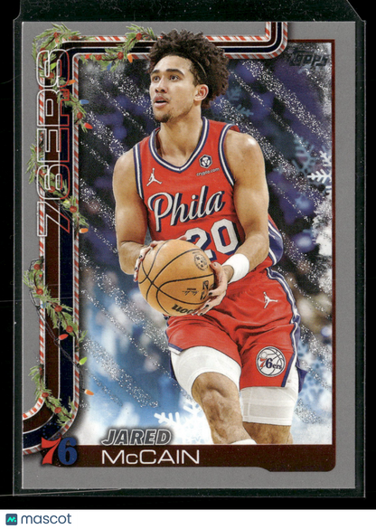 2025-26 Topps Holiday Basketball Jared McCain #H20 Glitter Parallel