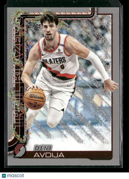 2025-26 Topps Holiday Basketball Deni Avdija #H99 Glitter Parallels