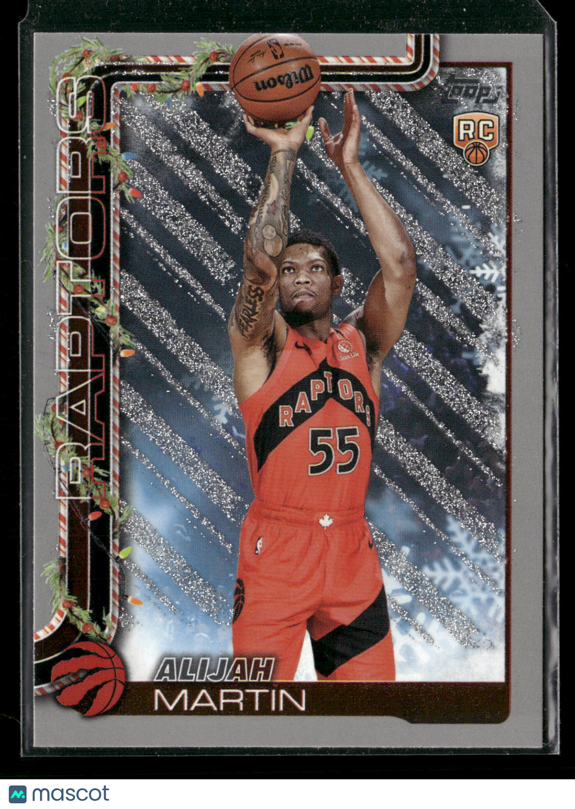 2025-26 Topps Holiday Basketball Alijah Martin #H199 Glitter Parallel RC