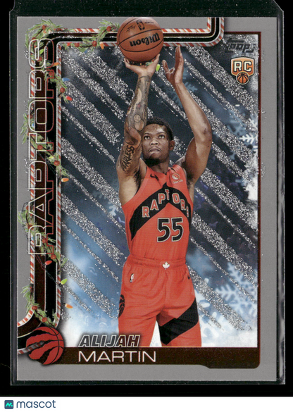2025-26 Topps Holiday Basketball Alijah Martin #H199 Glitter Parallel RC