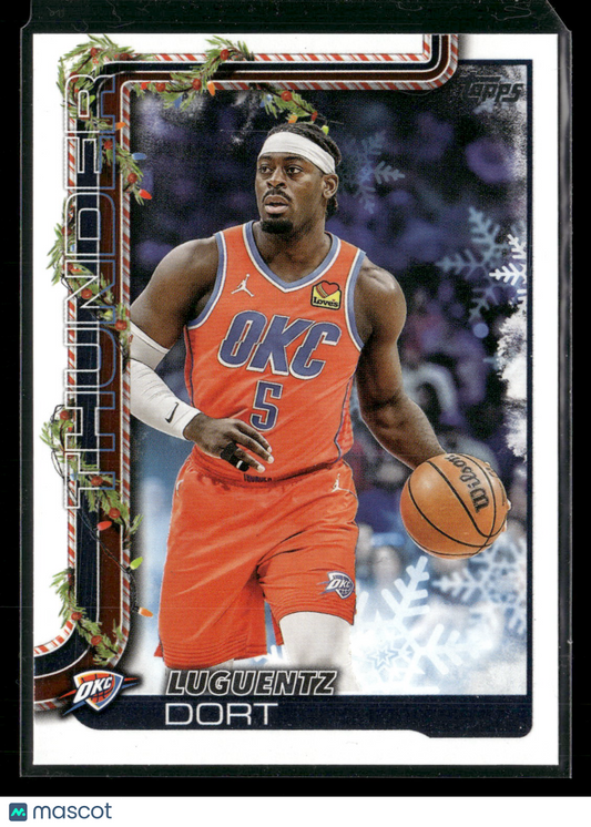 2025-26 Topps Holiday Basketball Luguentz Dort #H92