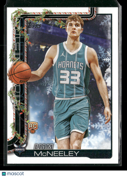 2025-26 Topps Holiday Basketball Liam McNeeley #H189 RC