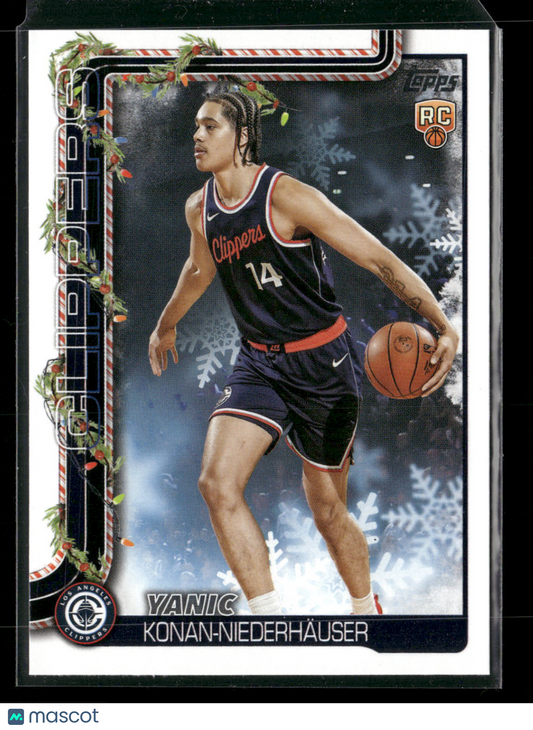 2025-26 Topps Holiday Basketball Yanic Konan-Niederhauser #H190 RC
