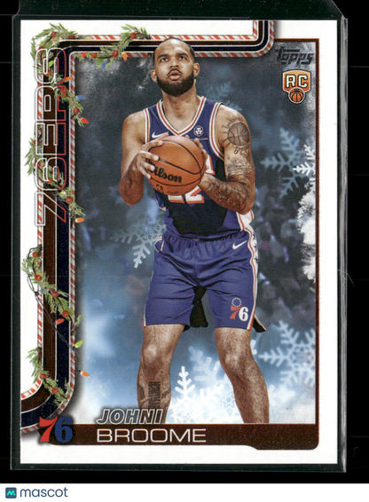2025-26 Topps Holiday Basketball Johni Broome #H195 RC