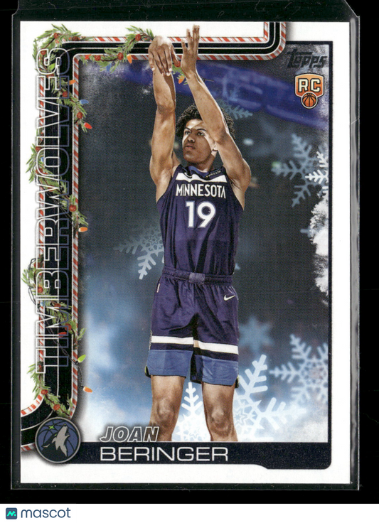 2025-26 Topps Holiday Basketball Joan Beringer #H177 RC