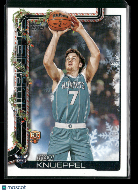 2025-26 Topps Holiday Basketball Kon Knueppel #H164 RC
