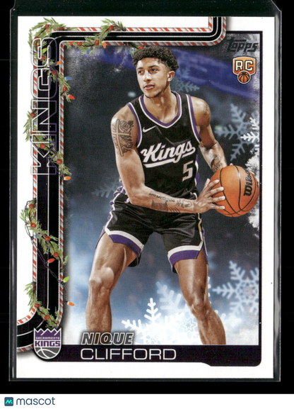 2025-26 Topps Holiday Basketball Nique Clifford #H184 RC