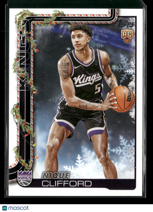 2025-26 Topps Holiday Basketball Nique Clifford #H184 RC